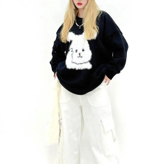 Free Shipping For 'Hey Yeah' Rabbit Cute Kawaii Sweater