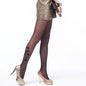 Free Shipping For Ultra-Sheer Black Jacquard Silk Pantyhose - Fashionably Patterned Tights