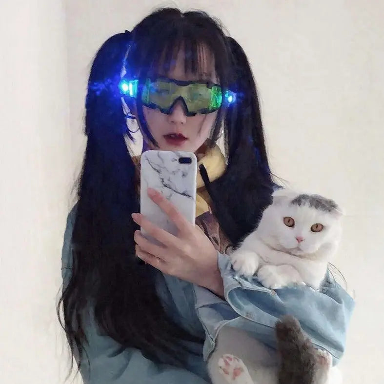 Free Shipping For 'High Life' Harajuku Cyberpunk LED Glasses