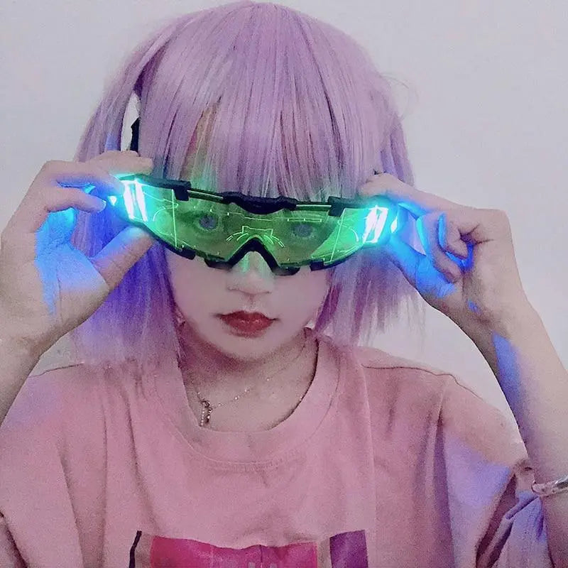 Free Shipping For 'High Life' Harajuku Cyberpunk LED Glasses