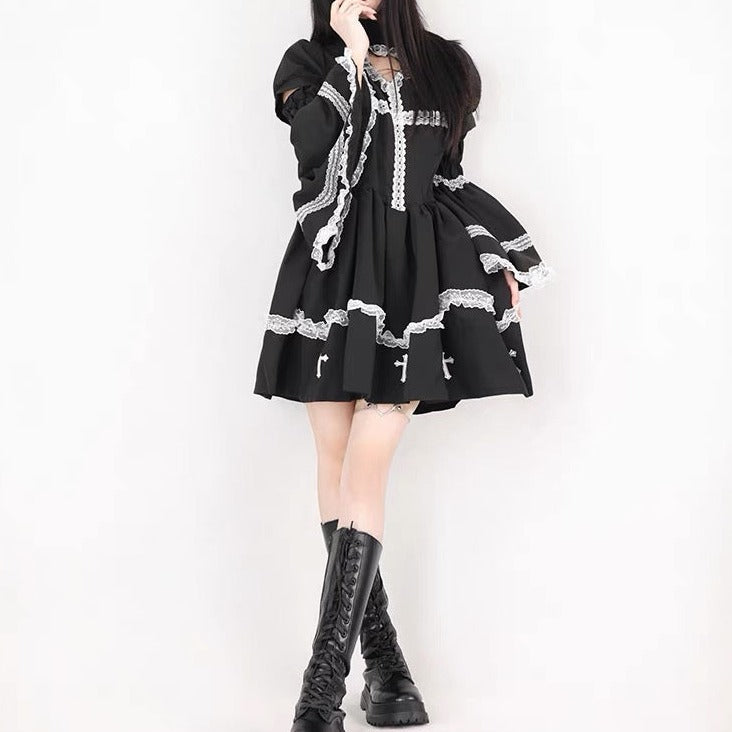 Free Shipping For 'Holy Doll' Cross & Lace Heart Shape Dress