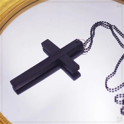 Free Shipping For 'Holy' Dark Goth Big Cross Necklace