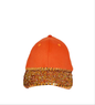 Free Shipping For  Women's Orange Beaded/Sequin Embellished Brim Baseball Hat