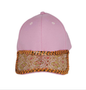 Free Shipping For  Women's Blush Pink Embellished Brim Baseball Hat