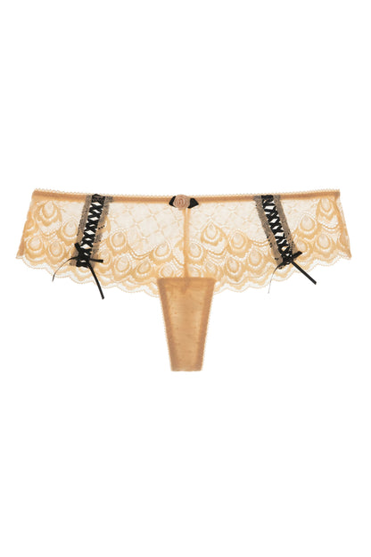 Free Shipping For Nude Lace Thong With Lace Up