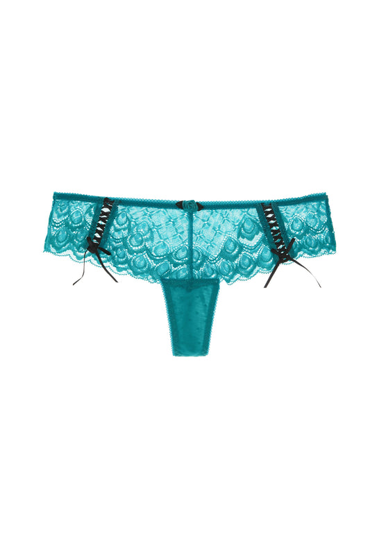 Free Shipping For Blue Lace Thong With Lace Up