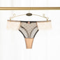 Free Shipping For Nude Mesh With Flower Front Lace Thong