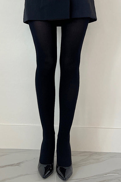 Free Shipping For Rhinestone Accent Opaque Tights