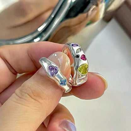 Free Shipping For 'Infinite Stone'  Y2k Pride Month Opal Rings Set