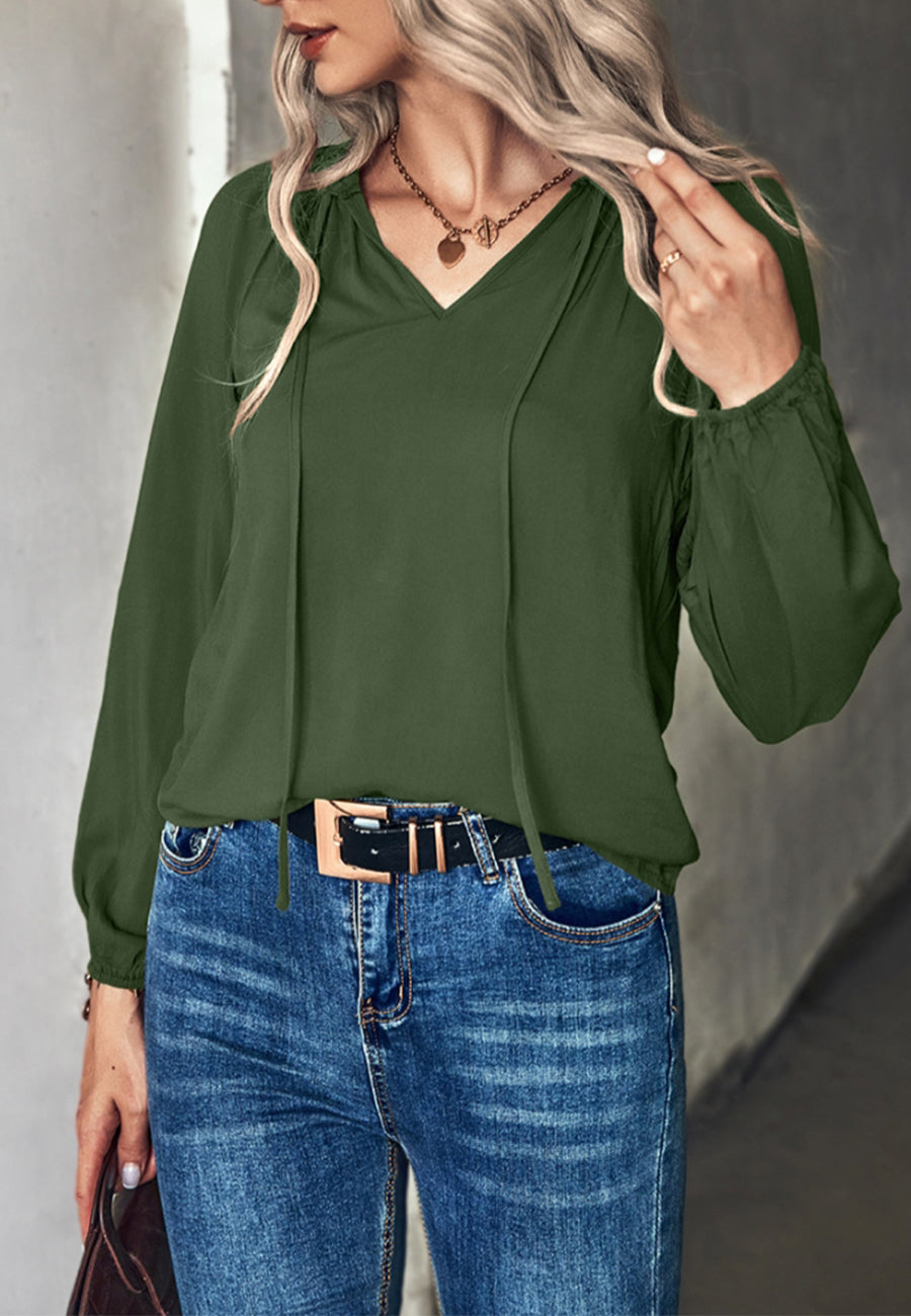 Classic Tie Neck Blouse