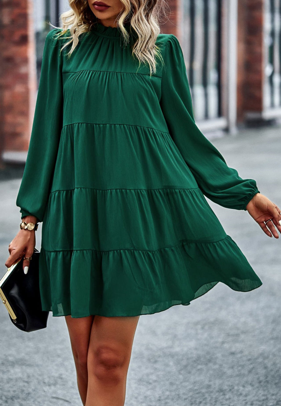 Tie Ribbon Back Shift Dress