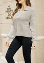 Collared Cozy Knit Sweater