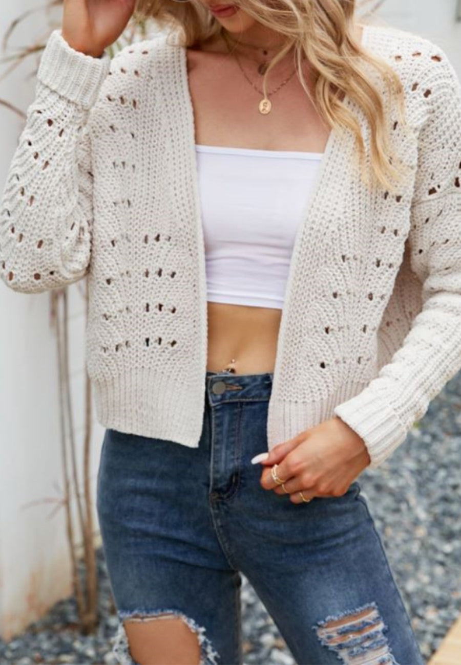 Crochet Knit Light Cardigan