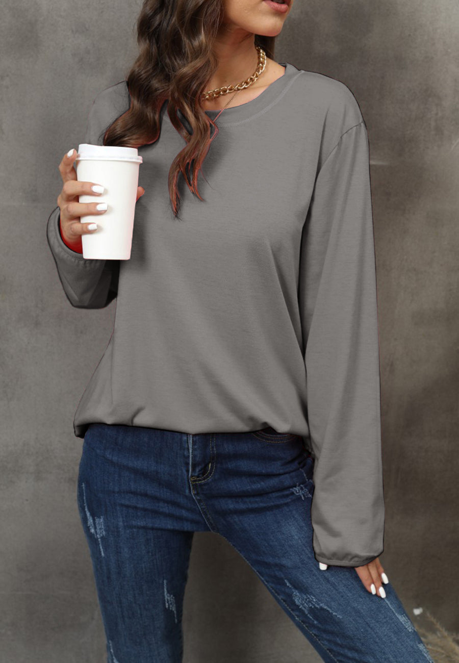 Round Neck Loose Fit Sweater