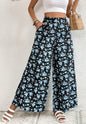 Floral Print Wide Leg Summer Pants