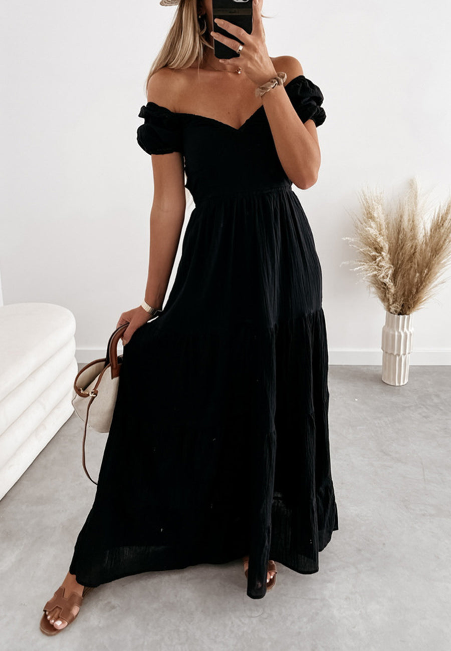 Double Tie Back Maxi Dress