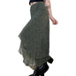 Free Shipping For 'Jade' Grunge Fairy Chiffon Midi Skirt