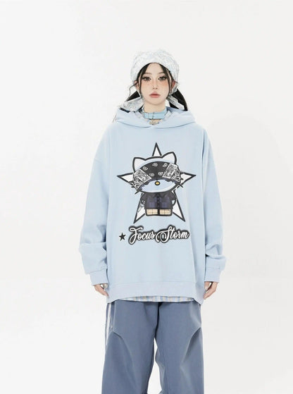 Free Shipping For 'Girl Gvng' Kawaii Cat Couple Sweatshirt