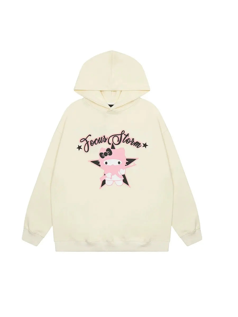 Free Shipping For 'Girl Gvng' Kawaii Cat Couple Sweatshirt