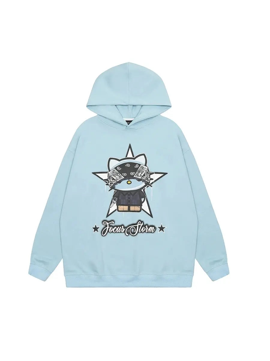 Free Shipping For 'Girl Gvng' Kawaii Cat Couple Sweatshirt