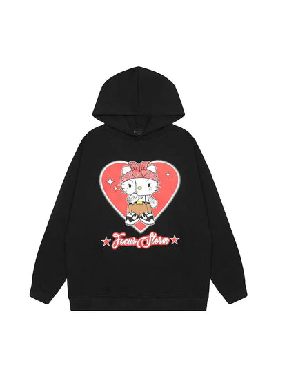 Free Shipping For 'Girl Gvng' Kawaii Cat Couple Sweatshirt