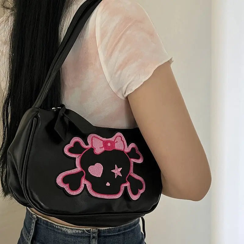 Free Shipping For 'Killer Bag' Skull Bones Underarm Bag