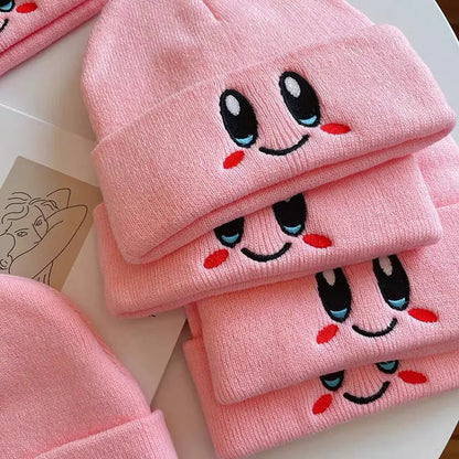 Free Shipping For 'Kirbyy' Knitted Pink Kawaii Beanie Hat