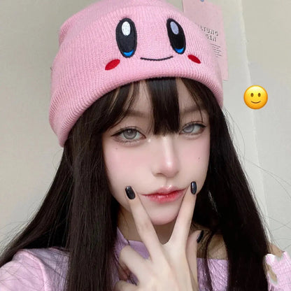 Free Shipping For 'Kirbyy' Knitted Pink Kawaii Beanie Hat