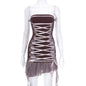 Free Shipping For 'Knite in Dress' Punk Ruffle Lace Dress