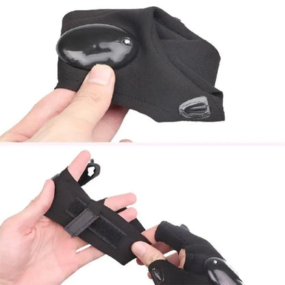 Free Shipping For 'Laser' Magic Strap Waterproof LED Tech-wear Gloves