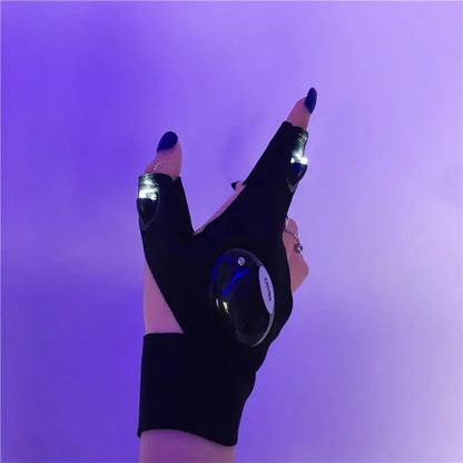 Free Shipping For 'Laser' Magic Strap Waterproof LED Tech-wear Gloves