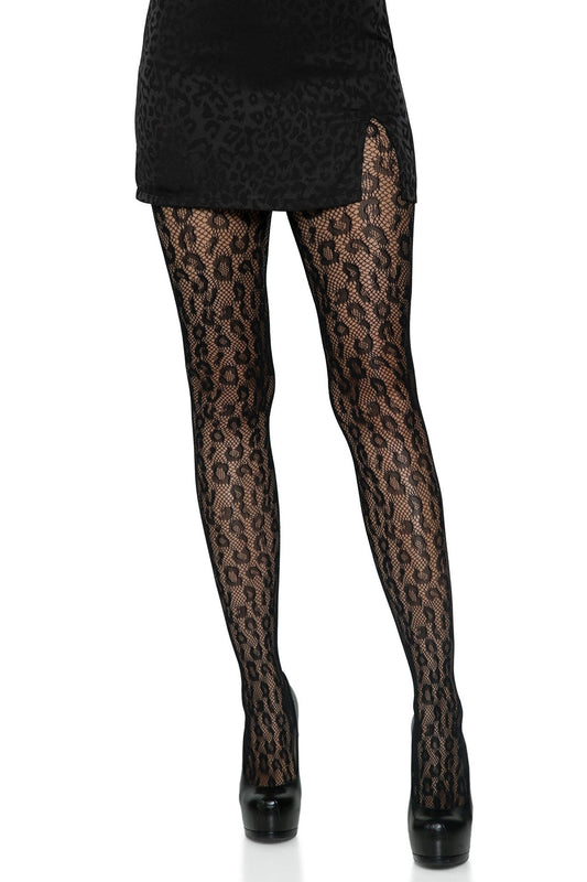 Free Shipping For Leopard Net Tights