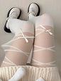 Free Shipping For 'Lolita' Coquette Ribbon Lace Leg Tights