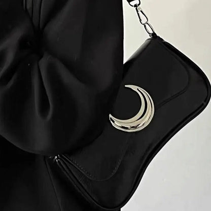 Free Shipping For 'Lonely Moon' Underarm Metal Bag