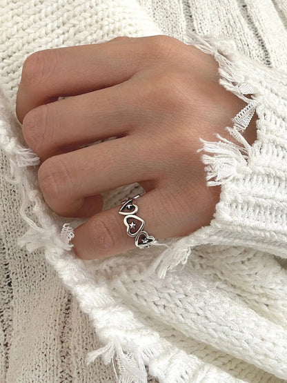 Free Shipping For 'Love wins' Chic Heart Shape Star Rings