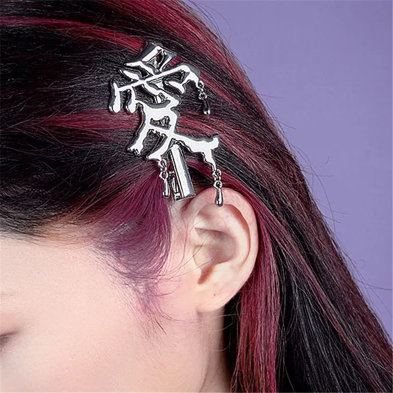 Free Shipping For'Lovin' Dripping Characters Silver Hair Pin