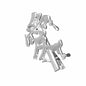 Free Shipping For'Lovin' Dripping Characters Silver Hair Pin