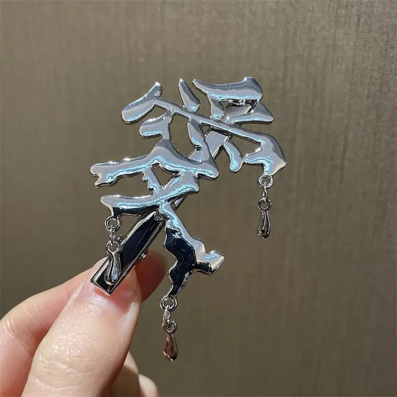 Free Shipping For'Lovin' Dripping Characters Silver Hair Pin