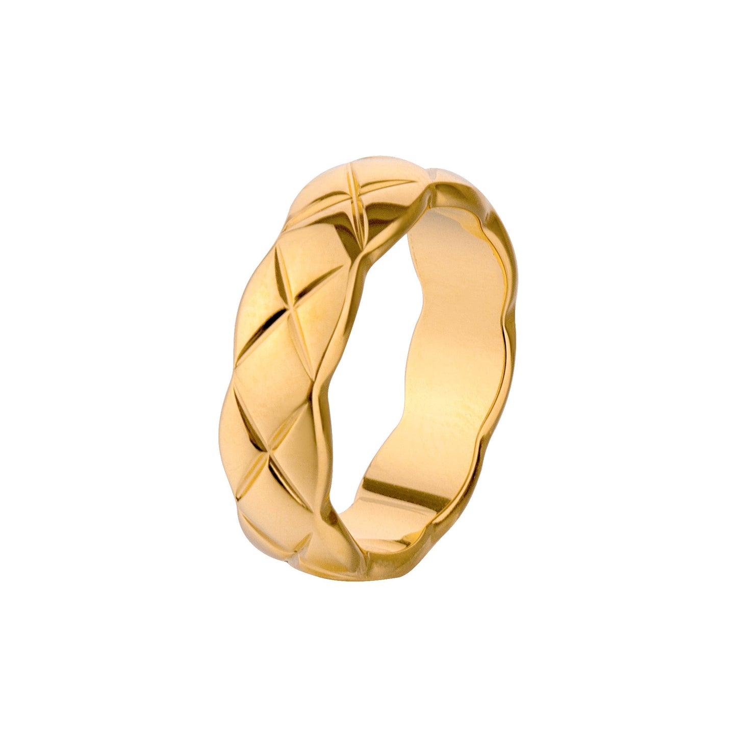 Free Shipping For Golden Plated Narrow Mixed Metal Twist Ring