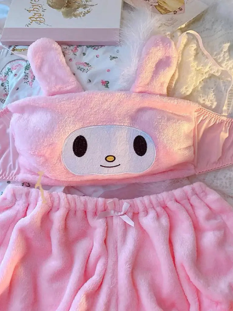 Free Shipping For 'Melodyy Cutie' Kawaii Fleeced Costume Homewear