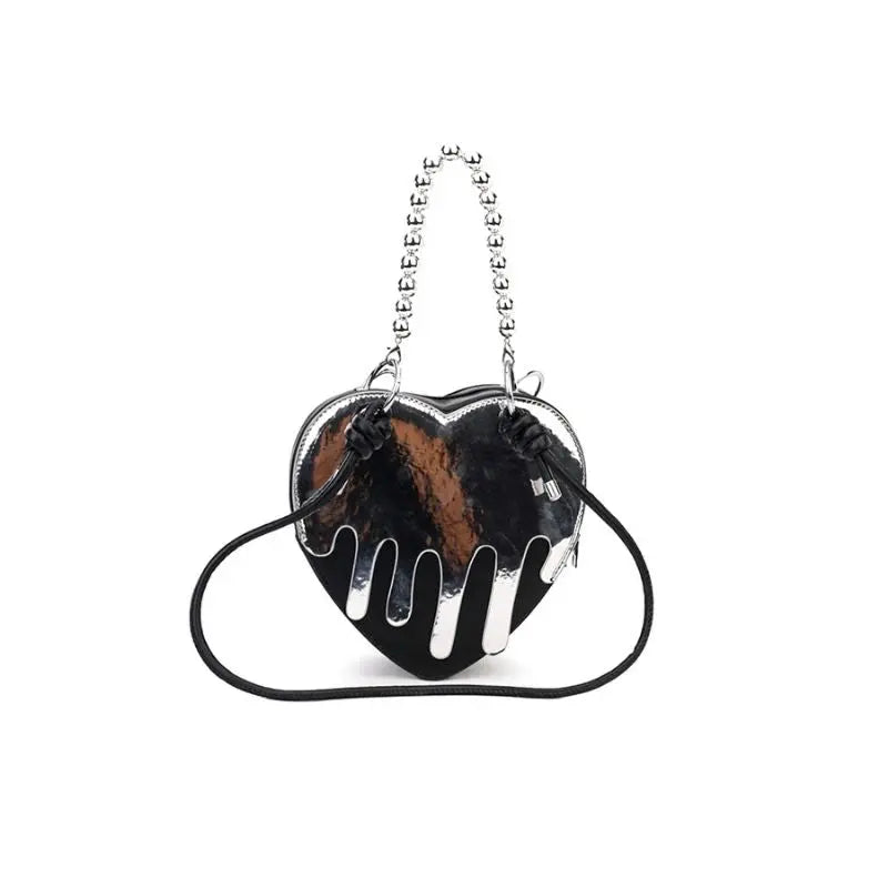 Free Shipping For 'Melting Heart' Dark Y2k Chain Bag