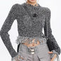 Free Shipping For 'Meteorite' Grunge Knitted Tassel Sweater Top