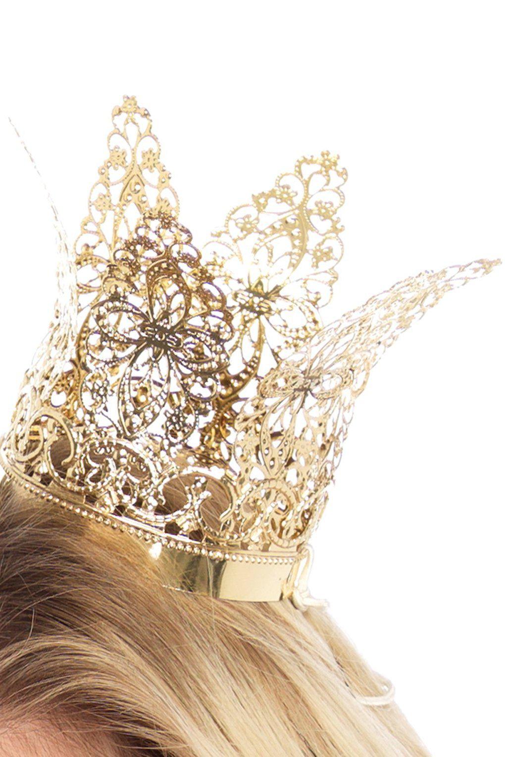 Free Shipping For Mini Metal Filigree Crown