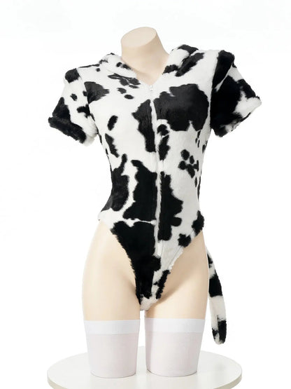 Free Shipping For 'Mooo!' Anime Girl Bunny Cow Girl Bodysuit