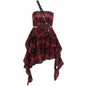 Free Shipping For 'NANA' Punk Style Red Checkerboard Dress