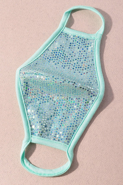 Free Shipping For Sequin Face Mask - Teal