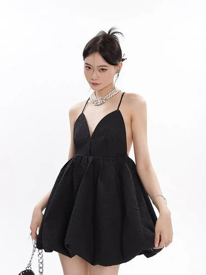 Free Shipping For 'Night Elf' Soft Goth Embossing High Waisted Dress