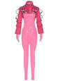 Free Shipping For  Goddess of Victory Pink Leather Costume