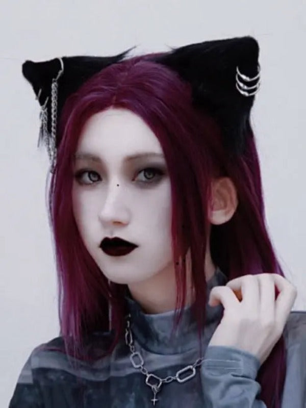 Free Shipping For Anime Wolf Ears Gothic Hair Pins