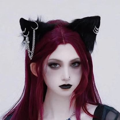 Free Shipping For Anime Wolf Ears Gothic Hair Pins